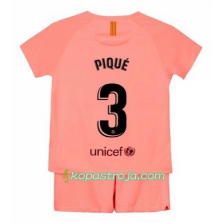 Billiga Fotbollströjor FC Barcelona Pique 3 Barn Tredje tröja 2018/19 Kortärmad